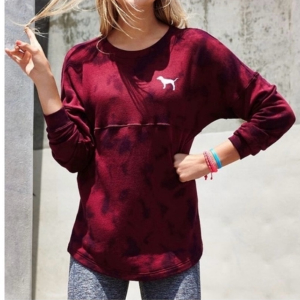 Victoria's Secret pink Burgundy Sweatshirt